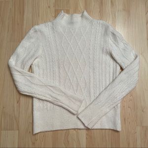 Brandy Melville White Mock neck Sweater